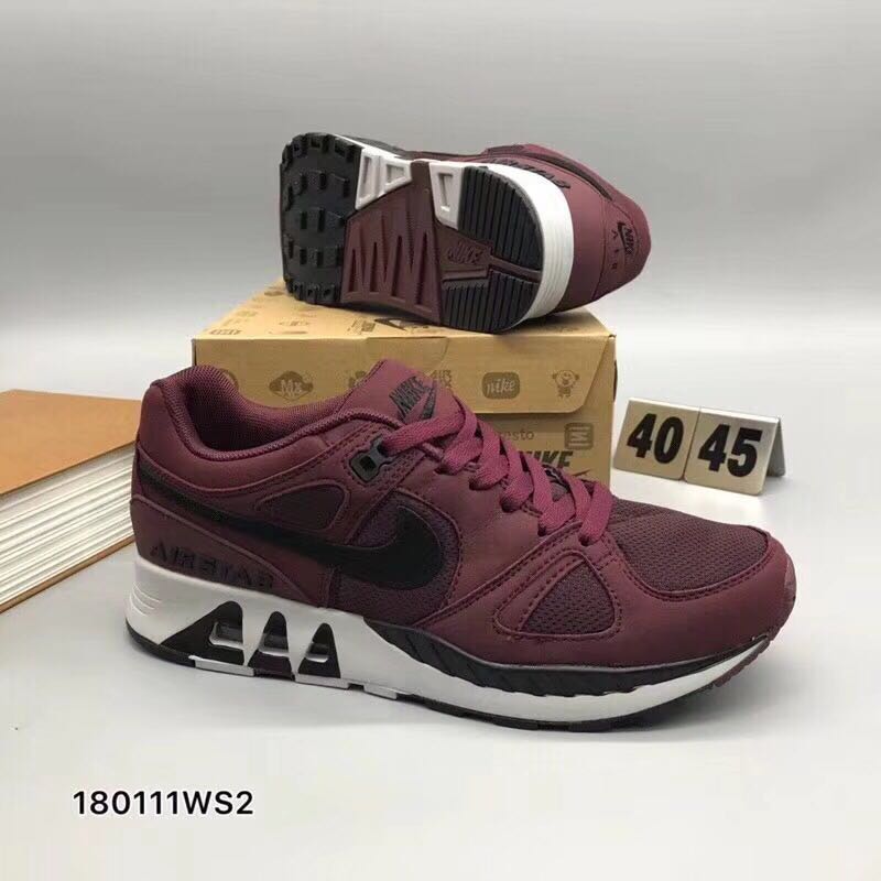 Nlke Air Stab Wine Red Black Running Shoes